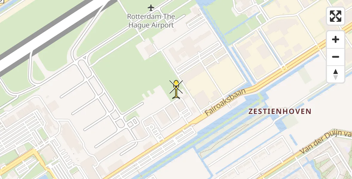 Routekaart van de vlucht: Lifeliner 2 naar Rotterdam The Hague Airport