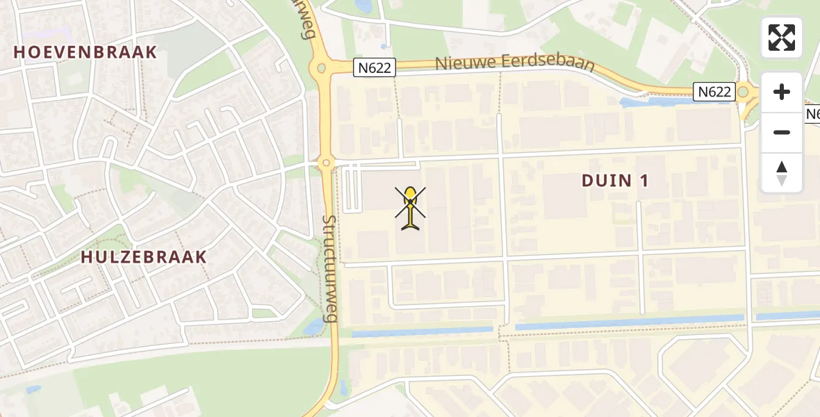 Routekaart van de vlucht: Politiehelikopter naar Schijndel