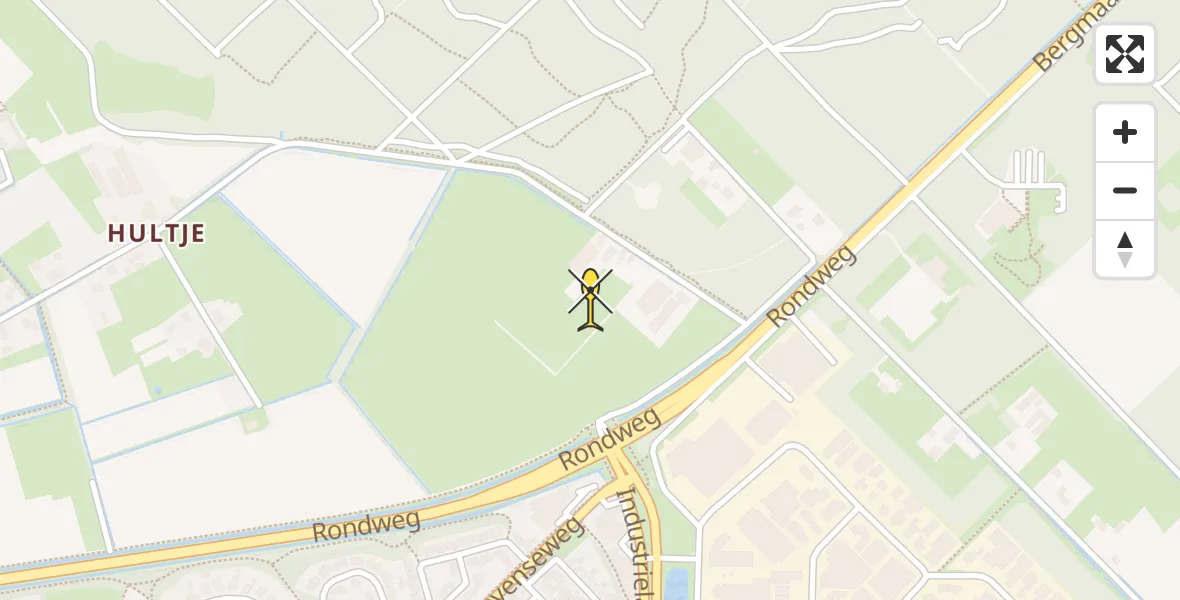 Routekaart van de vlucht: Lifeliner 3 naar Uden