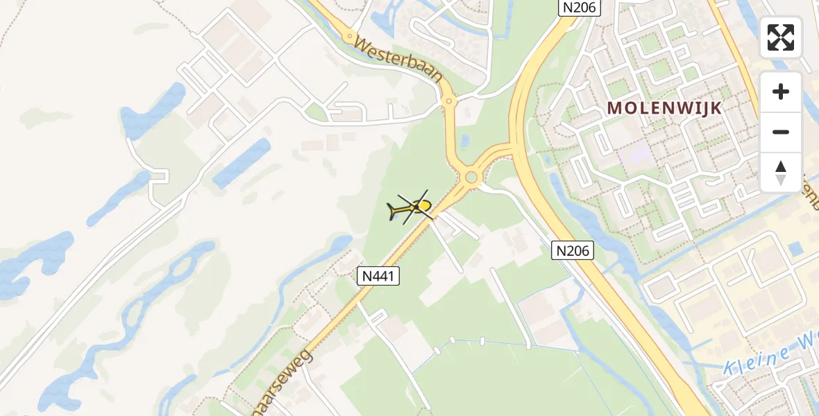 Routekaart van de vlucht: Lifeliner 2 naar Katwijk