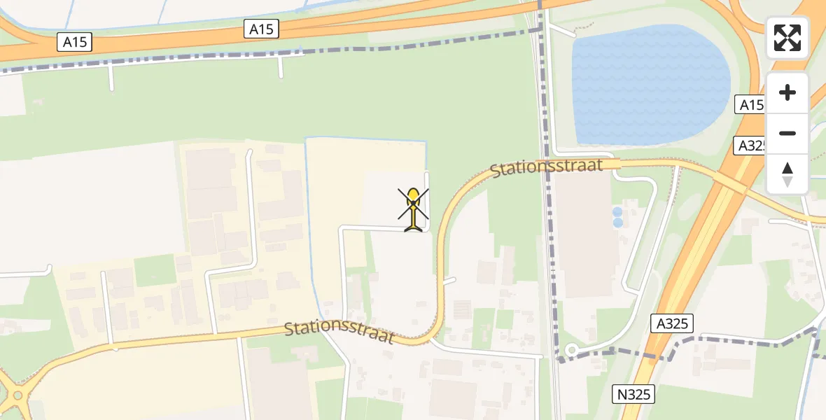 Routekaart van de vlucht: Lifeliner 3 naar Nijmegen