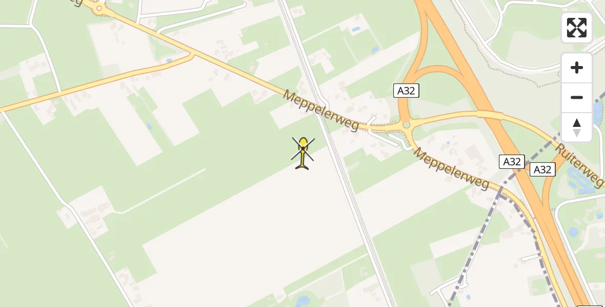 Routekaart van de vlucht: Lifeliner 4 naar Onna