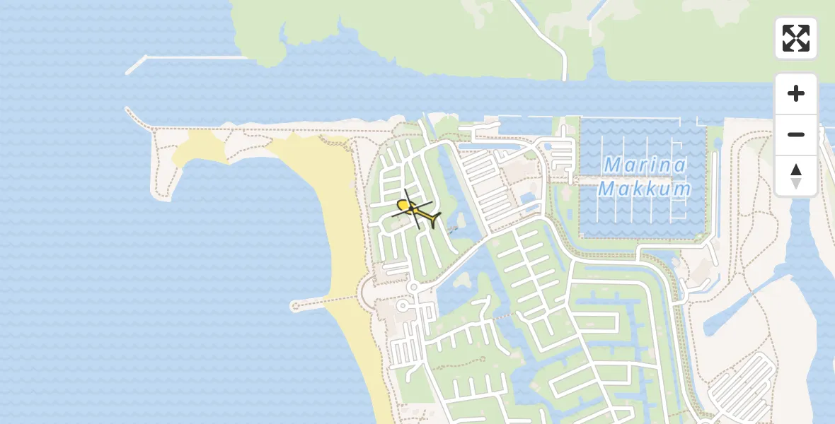 Routekaart van de vlucht: Lifeliner 4 naar Makkum
