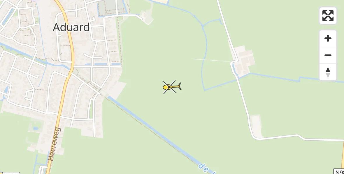 Routekaart van de vlucht: Lifeliner 4 naar Aduard