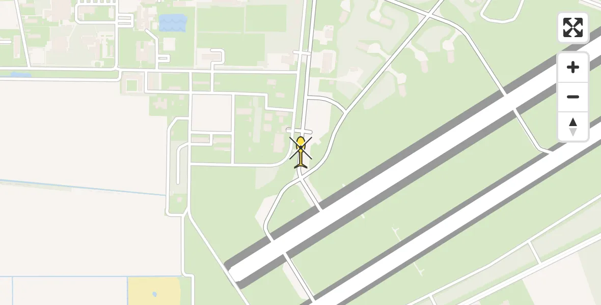 Routekaart van de vlucht: Lifeliner 3 naar Vliegbasis Volkel