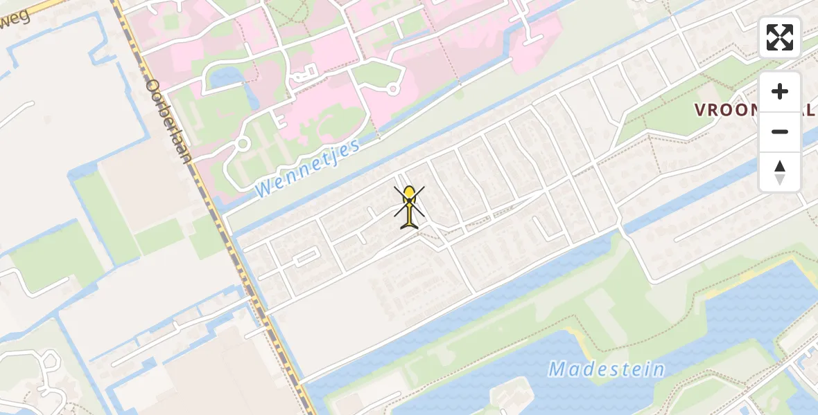 Routekaart van de vlucht: Lifeliner 2 naar Den Haag