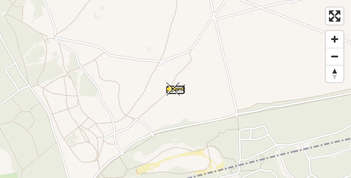 Routekaart van de vlucht: Politiehelikopter naar Ermelo, Paleisweg