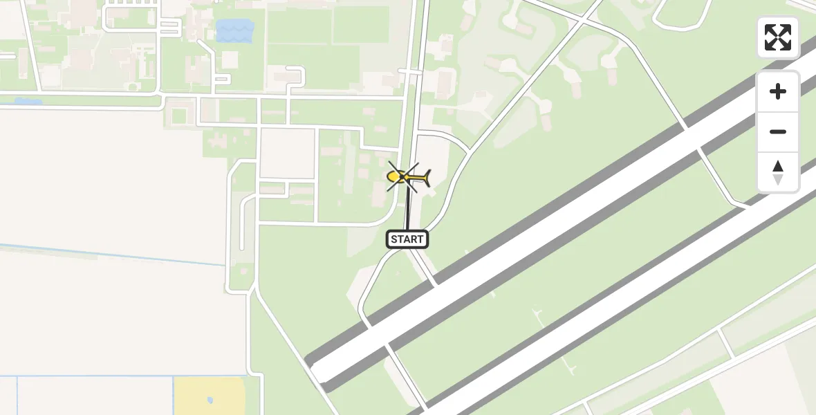 Routekaart van de vlucht: Lifeliner 3 naar Vliegbasis Volkel, Zeelandsedijk