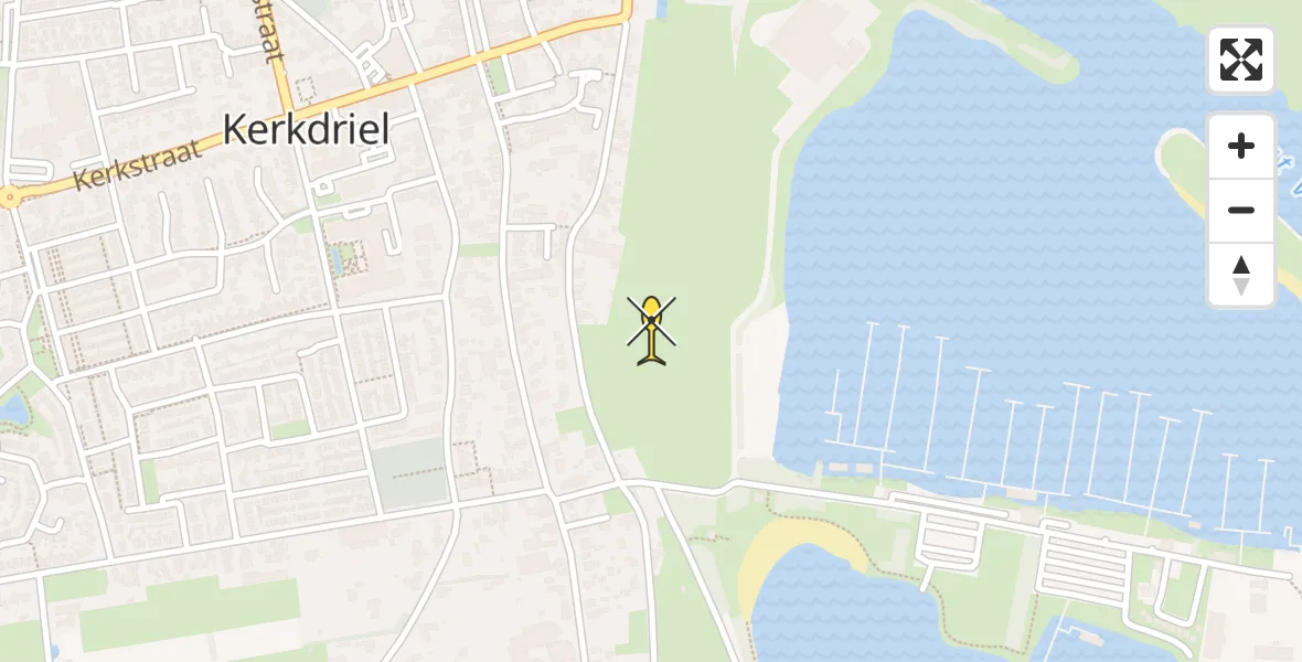 Routekaart van de vlucht: Lifeliner 3 naar Kerkdriel