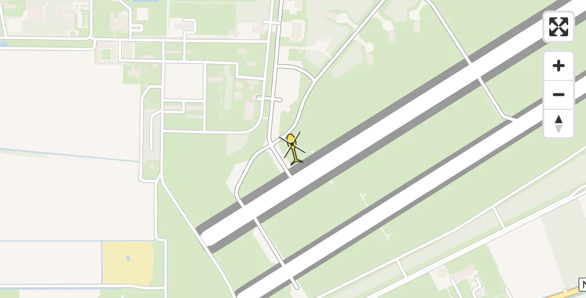 Routekaart van de vlucht: Lifeliner 3 naar Vliegbasis Volkel