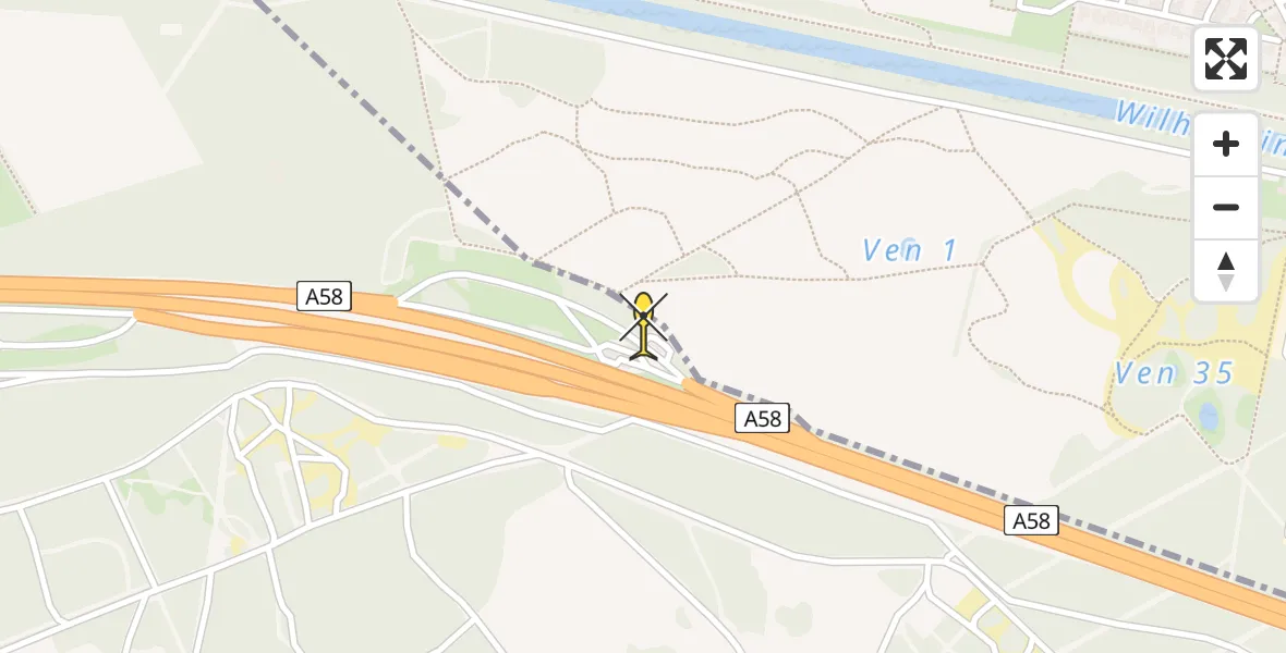 Routekaart van de vlucht: Lifeliner 3 naar Oirschot