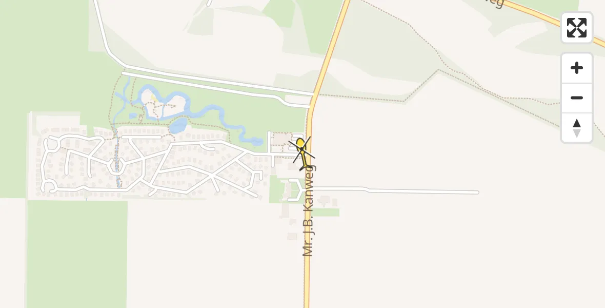 Routekaart van de vlucht: Lifeliner 4 naar Witteveen