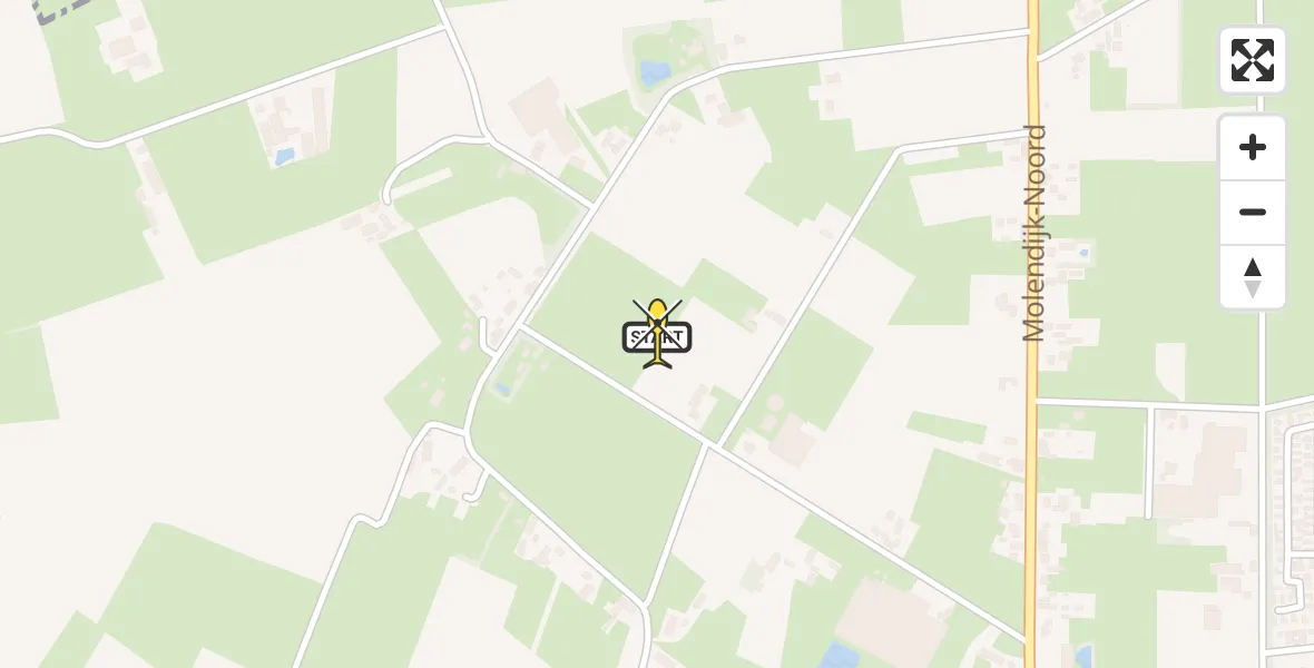 Routekaart van de vlucht: Lifeliner 3 naar Schijndel, Lieseindsedijk