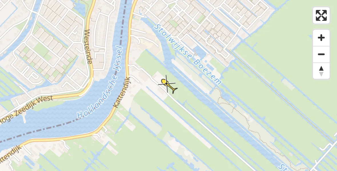 Routekaart van de vlucht: Lifeliner 2 naar Gouderak