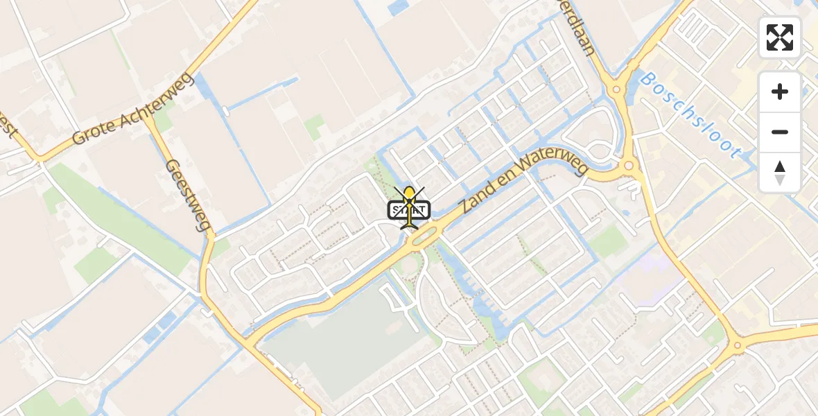 Routekaart van de vlucht: Lifeliner 2 naar Naaldwijk, Orka