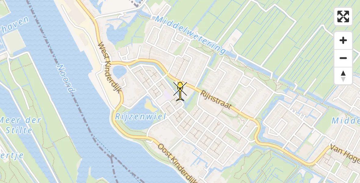 Routekaart van de vlucht: Lifeliner 2 naar Alblasserdam