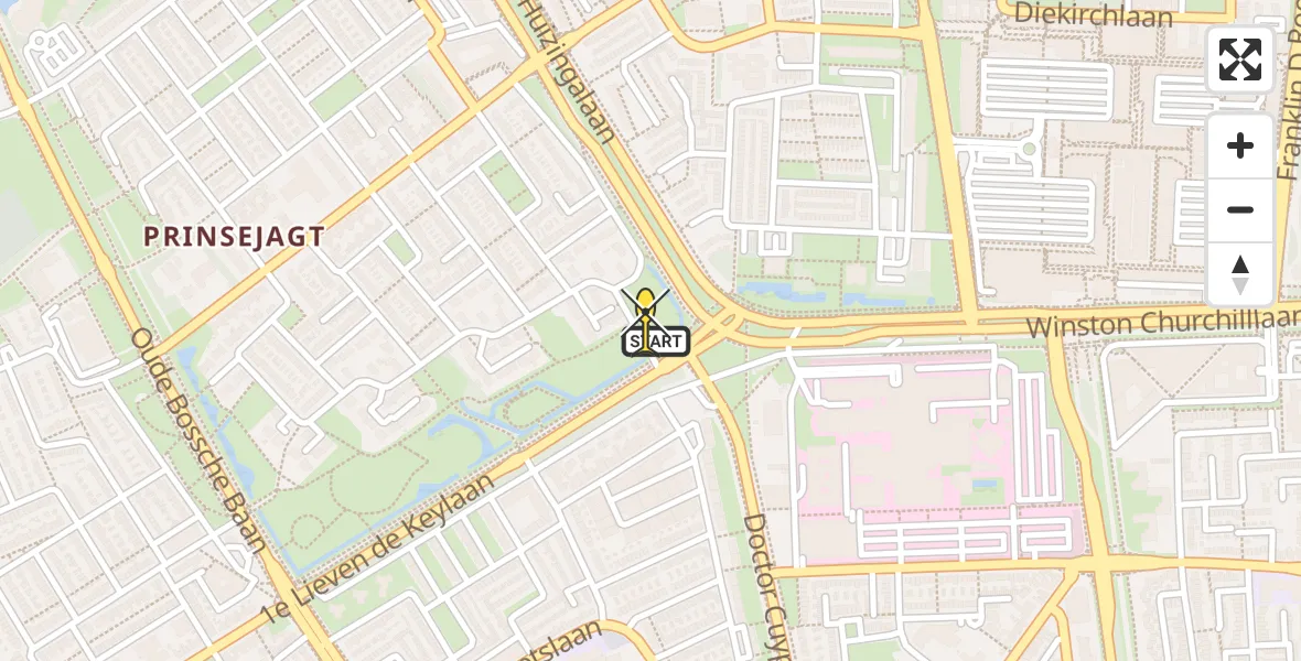 Routekaart van de vlucht: Lifeliner 3 naar Eindhoven, Dom Paul Bellotweg