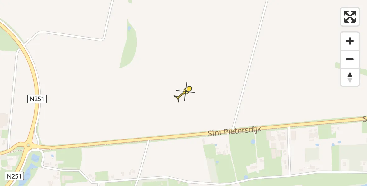 Routekaart van de vlucht: Lifeliner 2 naar Sint Kruis