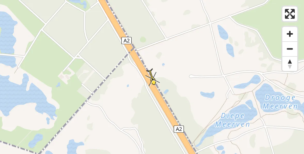 Routekaart van de vlucht: Lifeliner 3 naar Valkenswaard