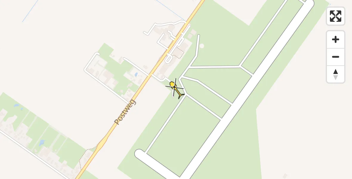 Routekaart van de vlucht: Politieheli naar Texel International Airport