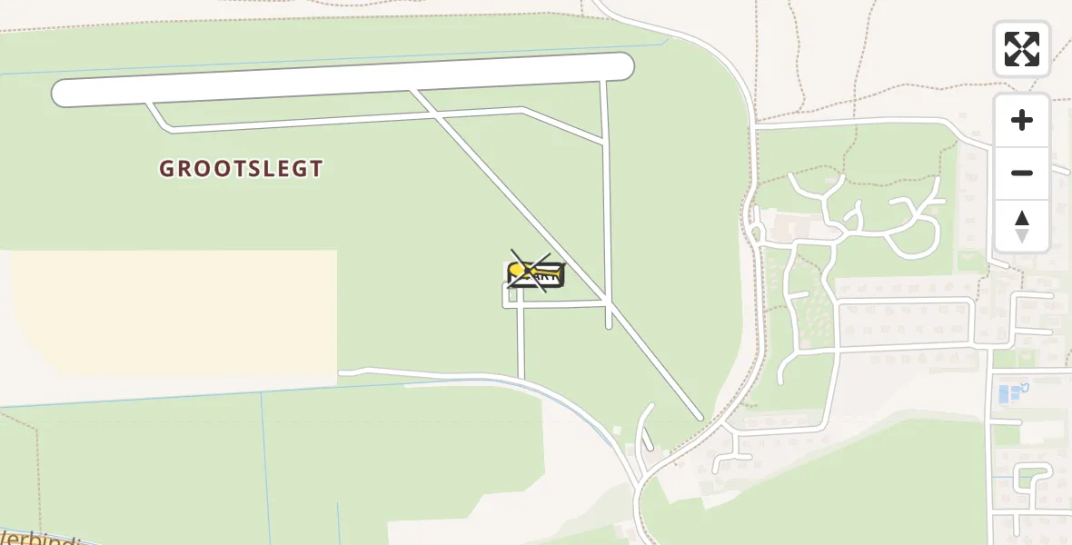 Routekaart van de vlucht: Ambulancehelikopter naar Ameland Airport Ballum, Strandweg