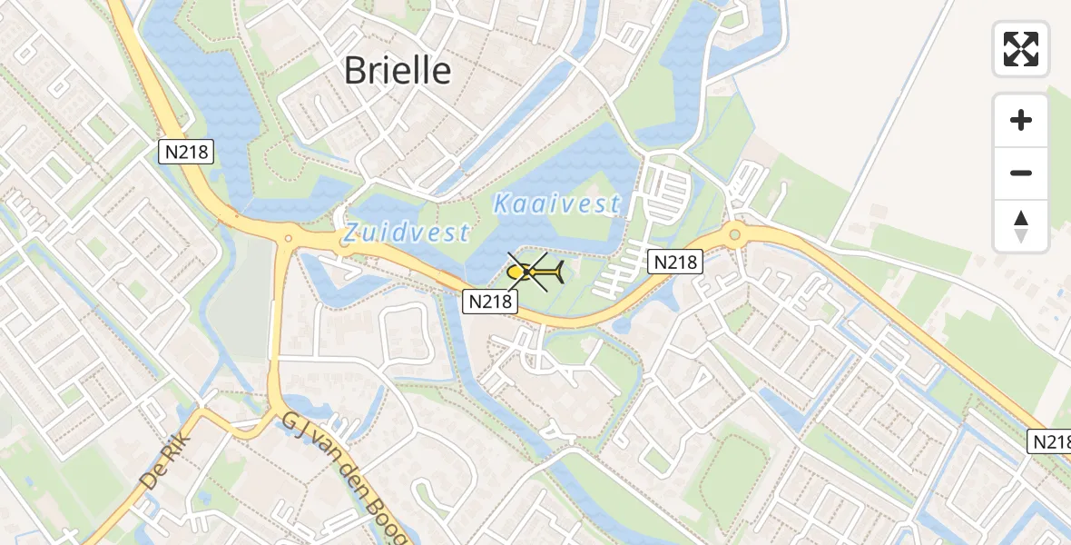 Routekaart van de vlucht: Lifeliner 2 naar Vierpolders