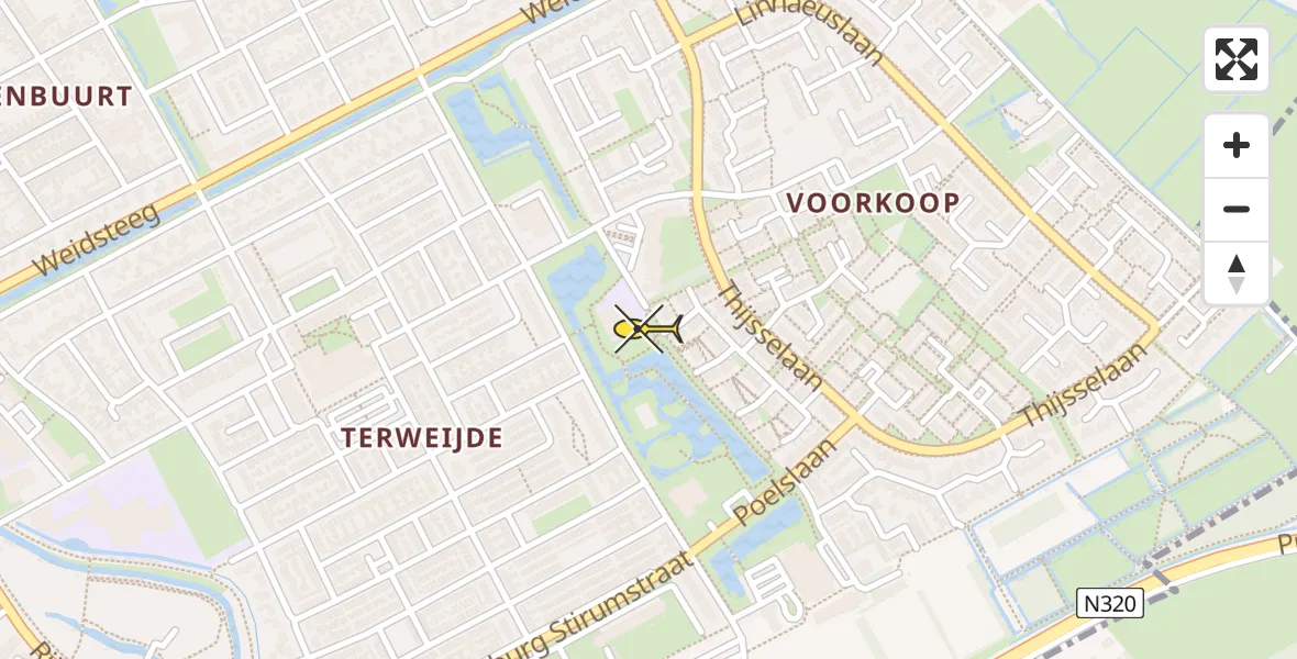 Routekaart van de vlucht: Lifeliner 3 naar Culemborg