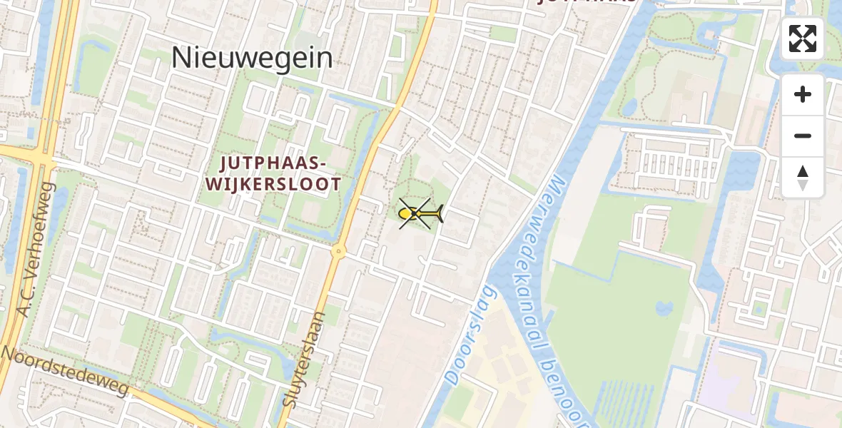 Routekaart van de vlucht: Lifeliner 3 naar Nieuwegein