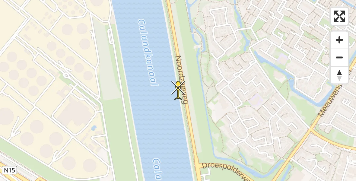 Routekaart van de vlucht: Lifeliner 2 naar Rozenburg