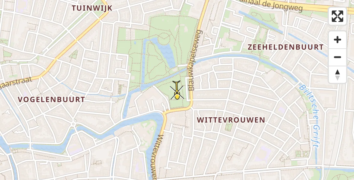 Routekaart van de vlucht: Lifeliner 1 naar Utrecht