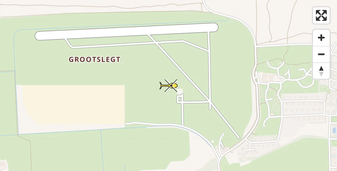 Routekaart van de vlucht: Ambulancehelikopter naar Ameland Airport Ballum