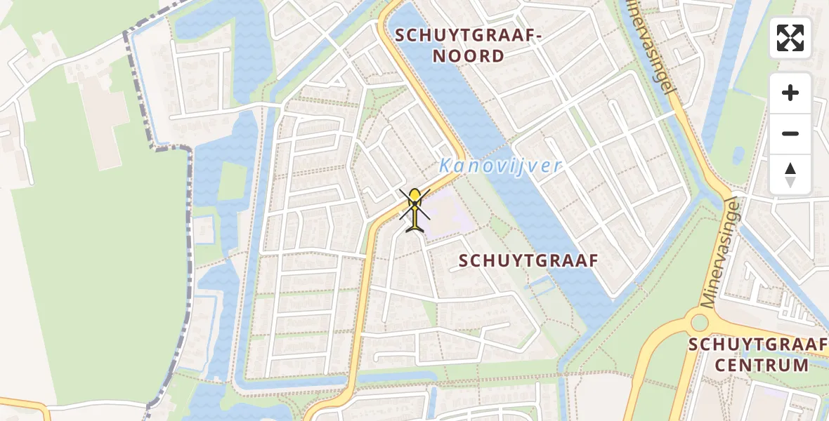 Routekaart van de vlucht: Lifeliner 3 naar Arnhem