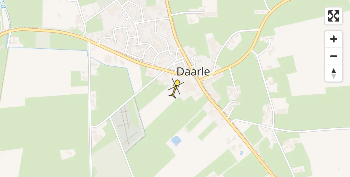 Routekaart van de vlucht: Lifeliner 4 naar Daarle