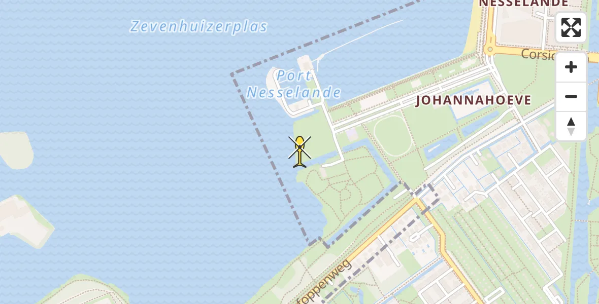 Routekaart van de vlucht: Lifeliner 2 naar Rotterdam