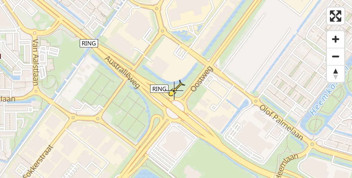 Routekaart van de vlucht: Lifeliner 1 naar Zoetermeer