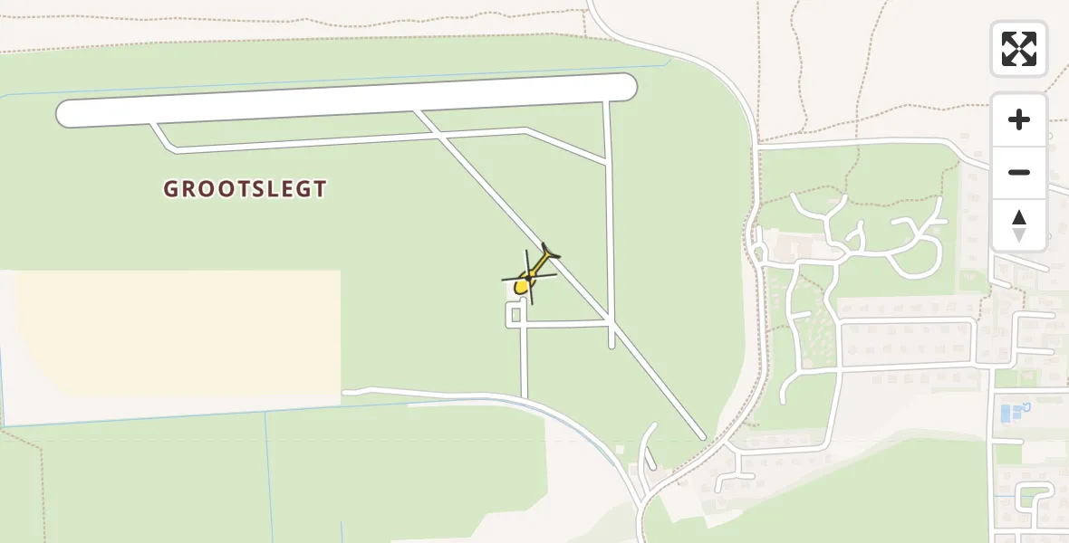 Routekaart van de vlucht: Ambulanceheli naar Ameland Airport Ballum