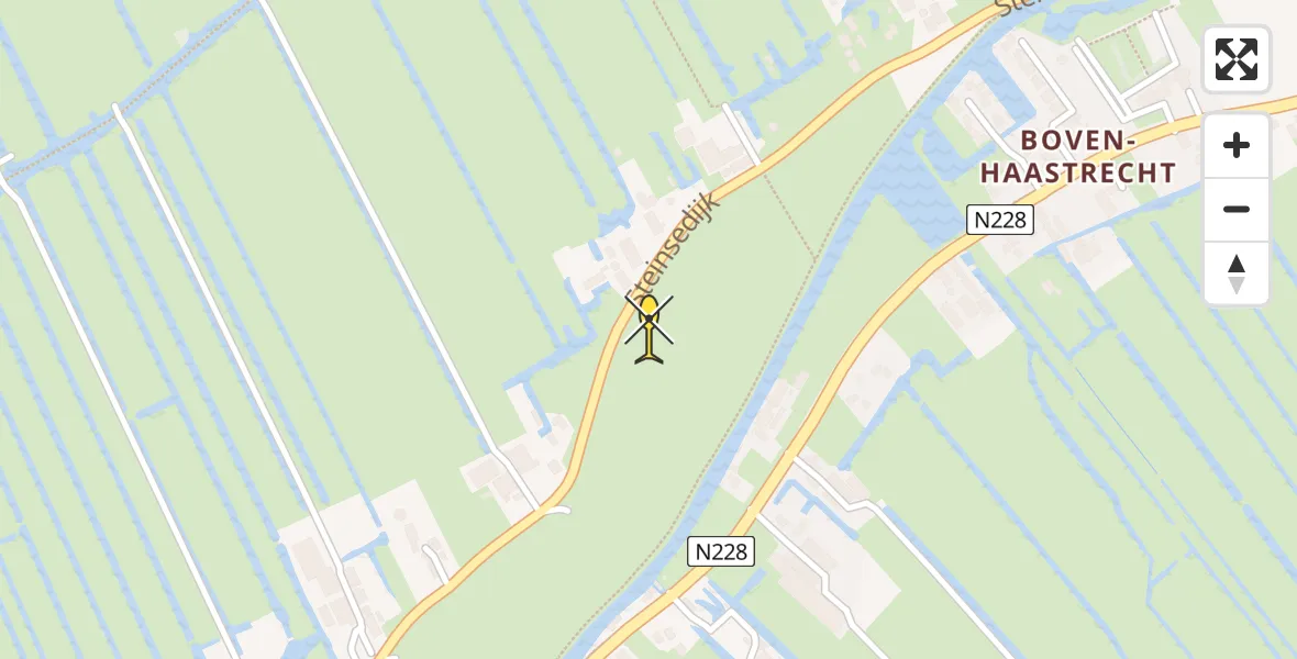 Routekaart van de vlucht: Lifeliner 2 naar Haastrecht