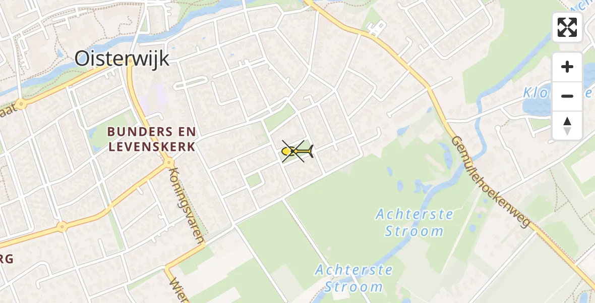 Routekaart van de vlucht: Lifeliner 3 naar Oisterwijk