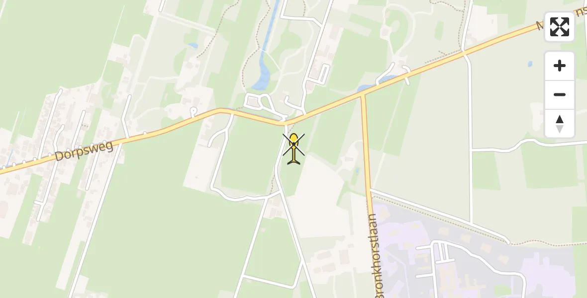 Routekaart van de vlucht: Lifeliner 1 naar Bilthoven