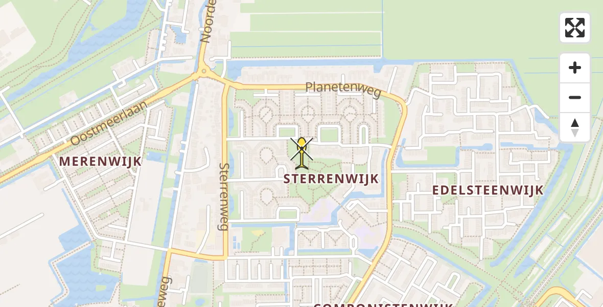 Routekaart van de vlucht: Lifeliner 2 naar Berkel en Rodenrijs