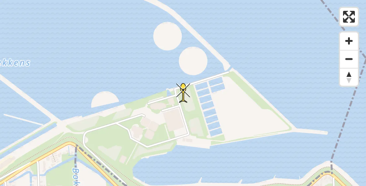 Routekaart van de vlucht: Lifeliner 2 naar Andijk