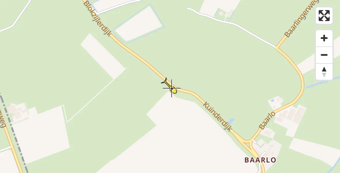 Routekaart van de vlucht: Lifeliner 4 naar Baarlo