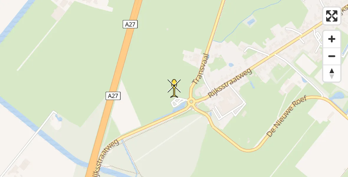 Routekaart van de vlucht: Lifeliner 2 naar Sleeuwijk