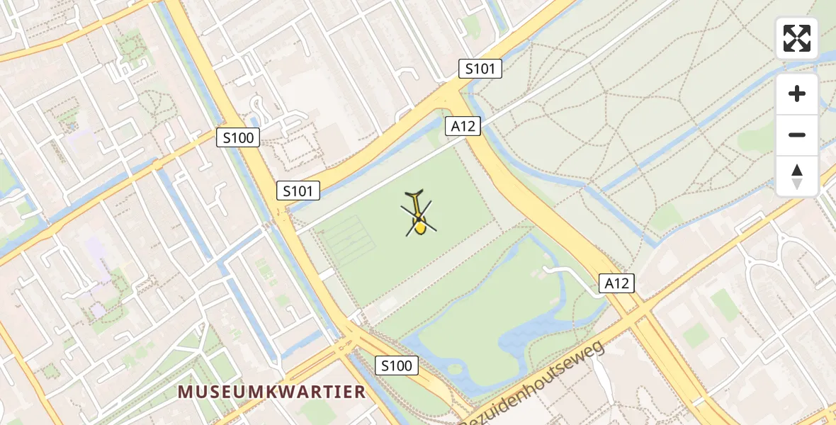 Routekaart van de vlucht: Lifeliner 2 naar Den Haag