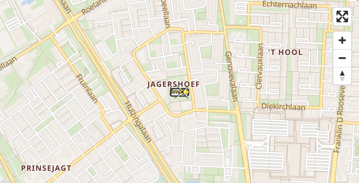 Routekaart van de vlucht: Lifeliner 3 naar Eindhoven, Jagershoef