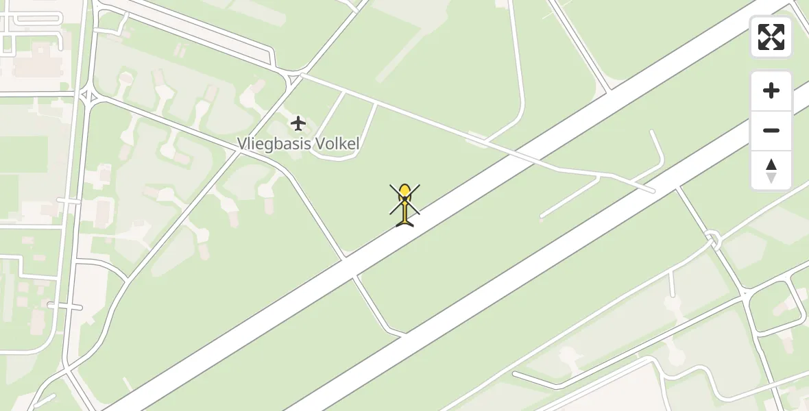 Routekaart van de vlucht: Lifeliner 3 naar Vliegbasis Volkel
