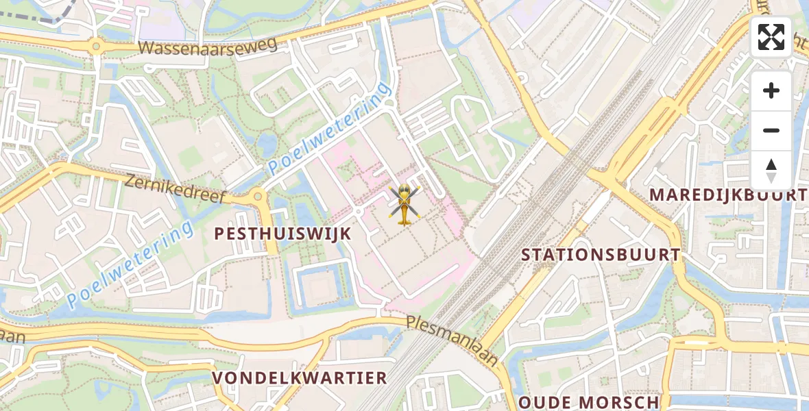 Vluchtroute Traumahelikopter Leiden - Leiden, 09 september 2025, 04:37