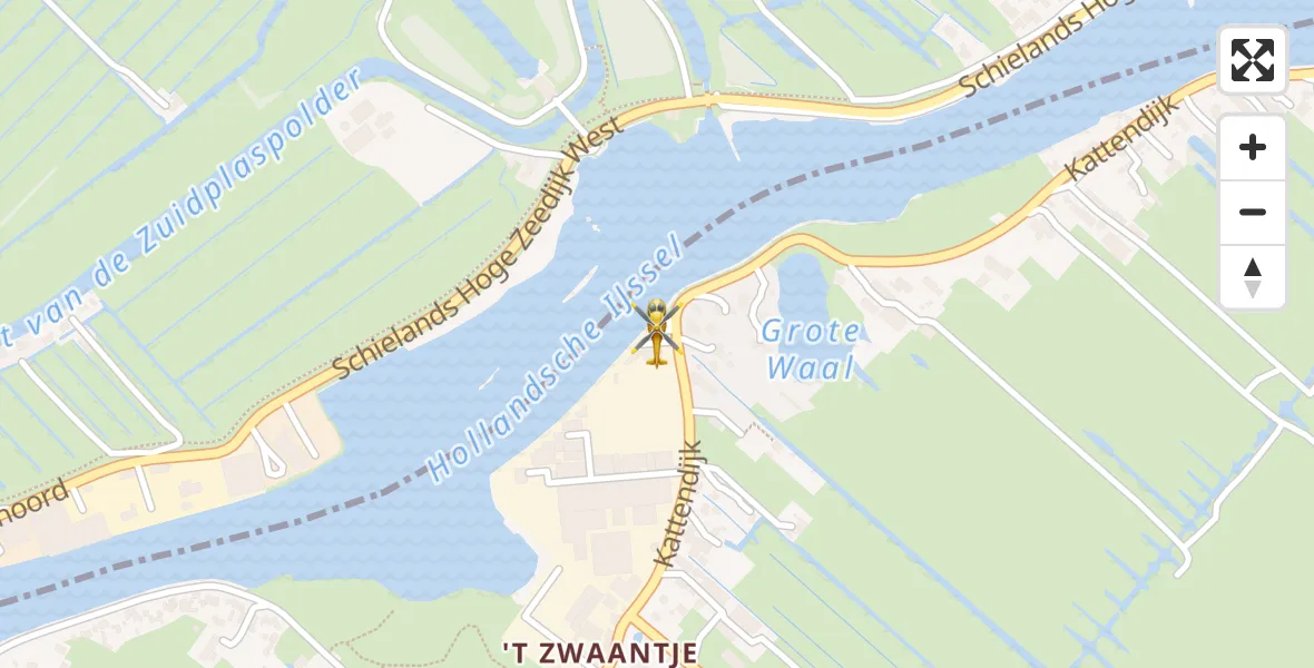 Vluchtroute Traumahelikopter Gouderak - Gouderak, 09 september 2025, 08:55