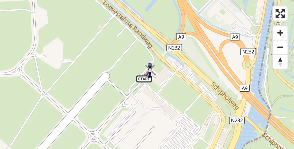 Vluchtroute Politiehelikopter Schiphol - Schiphol, 09 september 2025, 20:26
