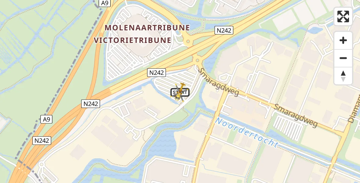 Vluchtroute Traumahelikopter Alkmaar - Alkmaar, 09 september 2025, 23:52